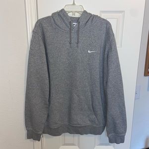 Nike Gray Cotton Sweatshirt Hoodie Size XL